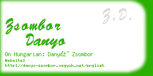 zsombor danyo business card